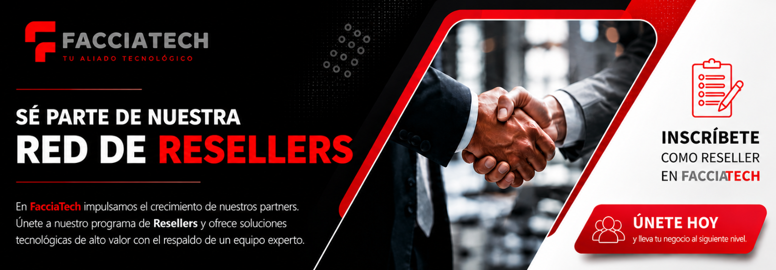 Únete a la red de resellers FacciaTech